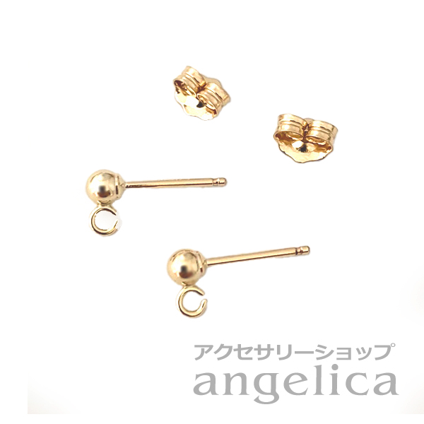 アクセサアリーパーツ K14GFゴールドフィルド スタッドピアス　ポスト＆キャッチ