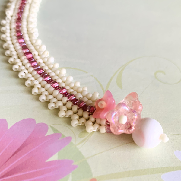 アクセサリーキット ハンドメイド 桜のブレスレット